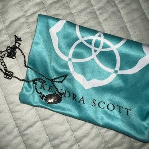Gunmetal Kendra Scott Elisa Pendant Necklace